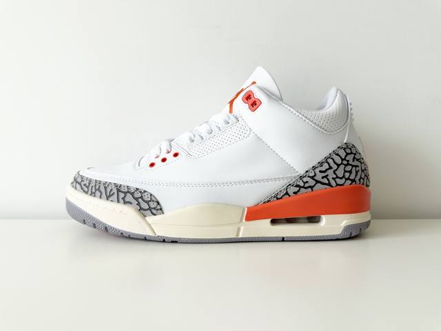 Jordan Air Jordan 3 Wmns Georgia Peach Comfortable Mid-Top Retro Basketball Shoe