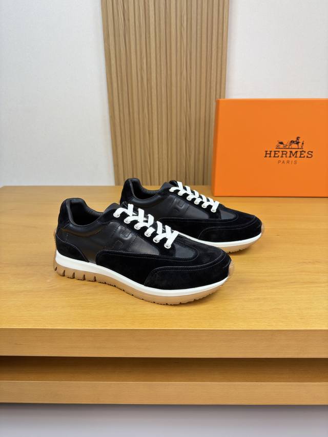 Hermes - High-end quality original single casual sports shoes - Upper: Nappa cal