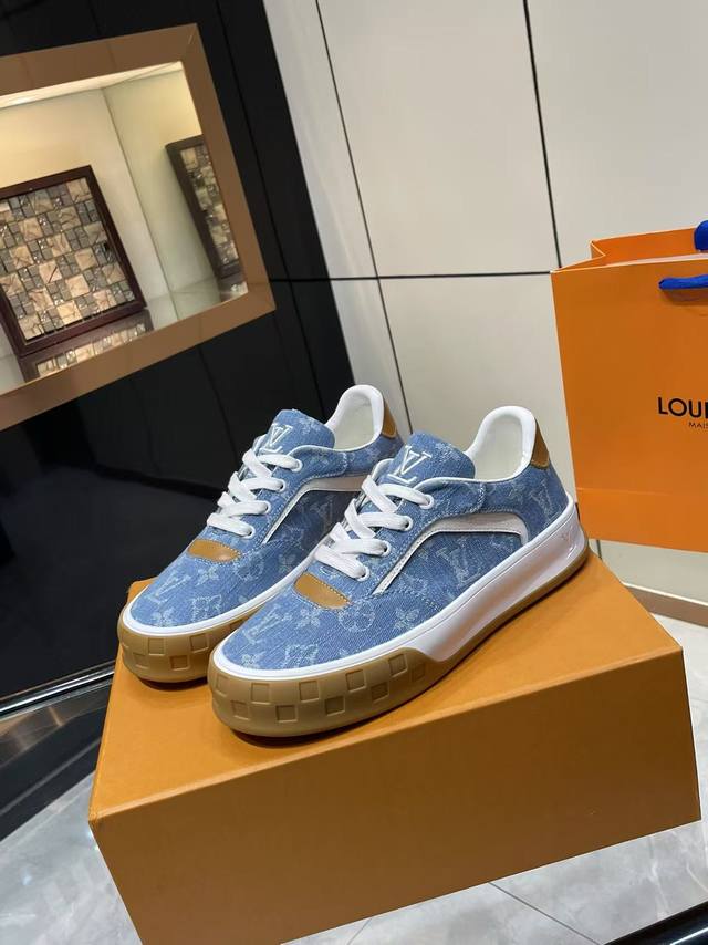 2025 Louis Vuitton latest style, platform casual sneakers. 1:1 original replica.