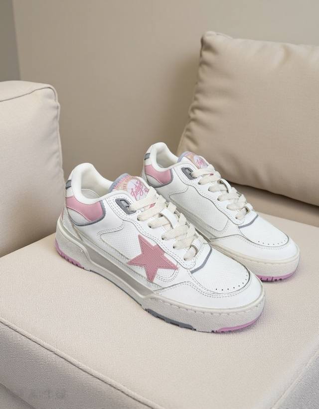 Ggdb Women's Sizes: 35-40 Golden Goose Forty2 Newest Star-Patterned Distressed S