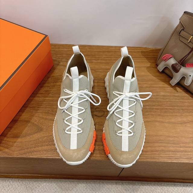 Men's Size 20, Couple Style, H Brand 25Ss Early Spring White Sneakers! Classic