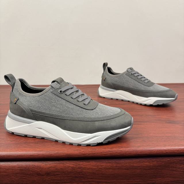 Santoni Italian Men's Handmade Patchwork Casual Shoes! This Italian handmade fo