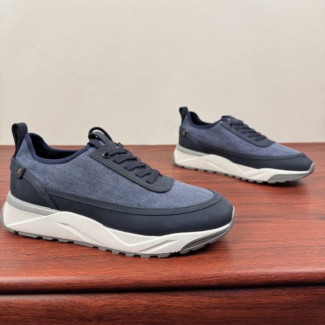 Santoni Italian Men's Handmade Patchwork Casual Shoes! This Italian handmade fo