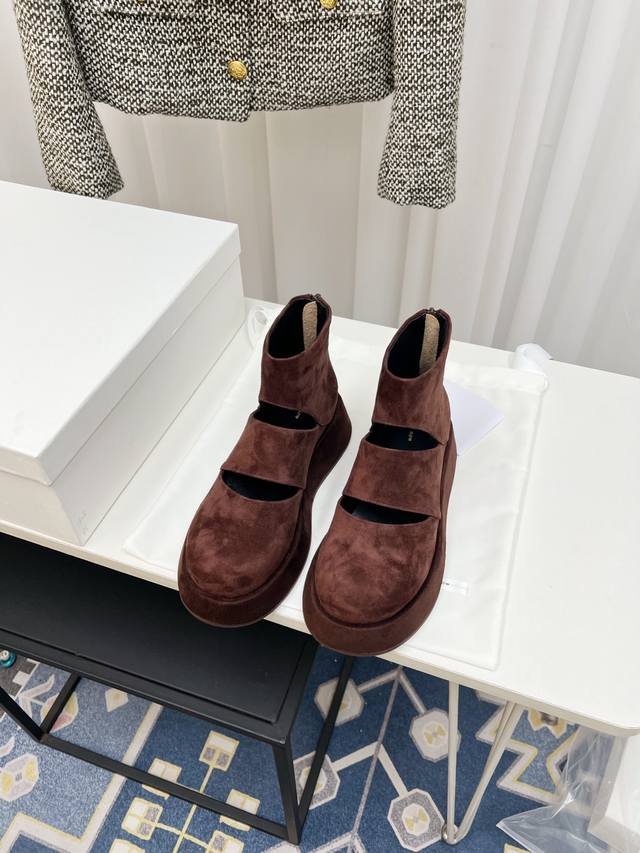 Factory price women's shoes sports original single The Row high-quality leather-