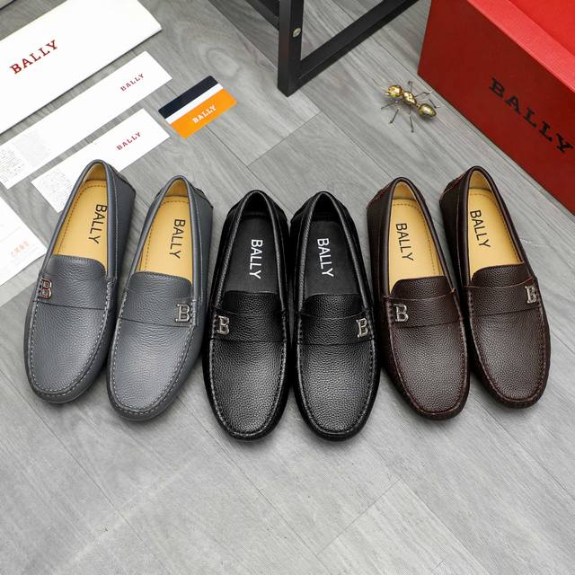 Factory direct price product trademark: Bally casual slip-on men's shoes. True