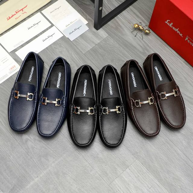 Factory direct price product trademark: Ferragamo business casual slip-on shoes