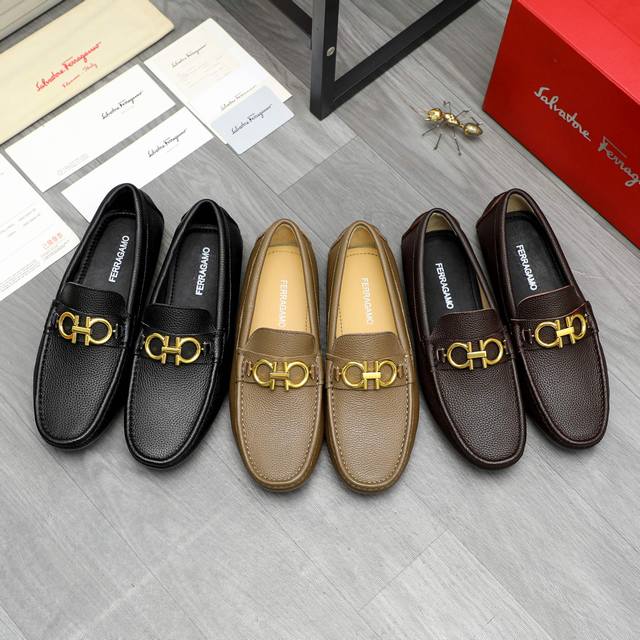 Factory direct price product trademark: Ferragamo business casual slip-on shoes
