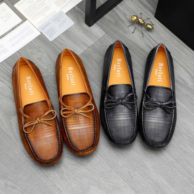 Factory direct price product trademark: Berluti casual slip-on shoes. True to s