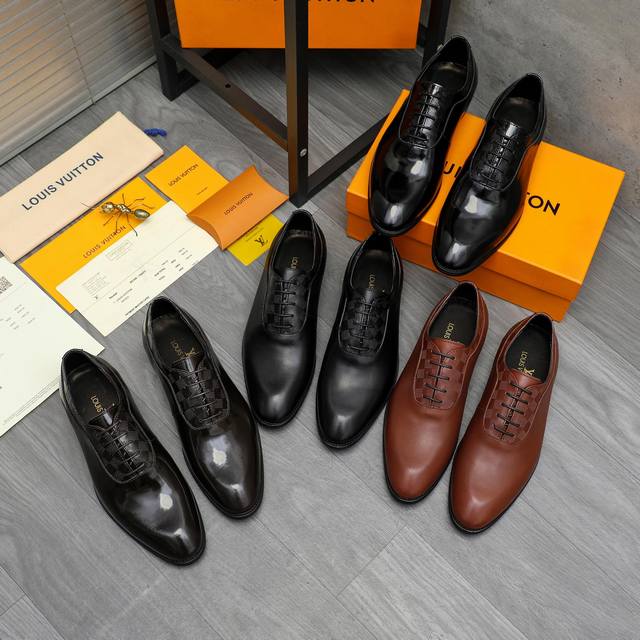 Factory direct price product trademark: Louis Vuitton business lace-up leather