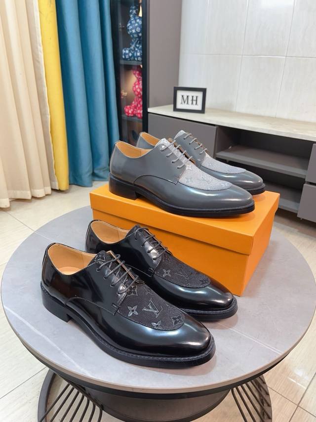 Factory Price p This Lv (LV) shoe features an Italian imported leather upper wit