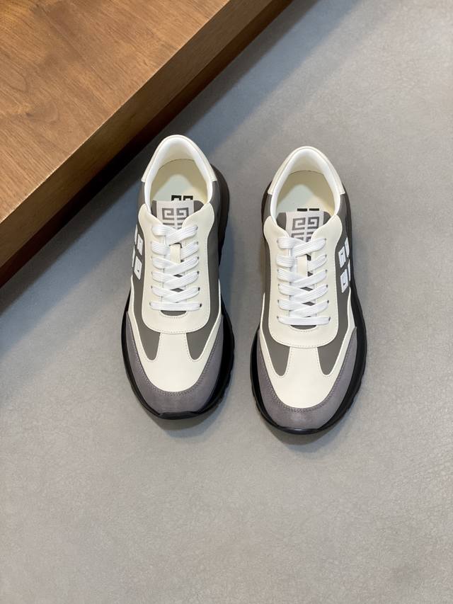 Givenchy "Poster Style" Low-Top Casual Sneakers, Lace-up Style, Multiple Colors