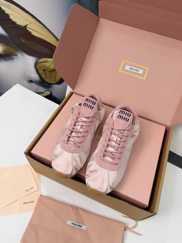 Miumiu 2026 Spring/Summer New Ballet Shoes Miu Miu Limited Edition Satin Ballet