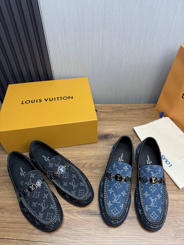 Factory direct price Lv men's business casual leather shoes, luxurious and pres