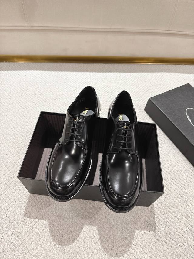 Prada New Men's Formal Derby Shoes - Dongguan Made, High-Quality Product, Grab