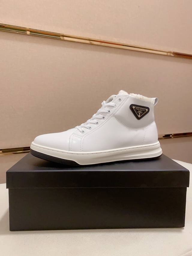 Factory price Prada ~ Prada trendy high-top new arrival, same style as official