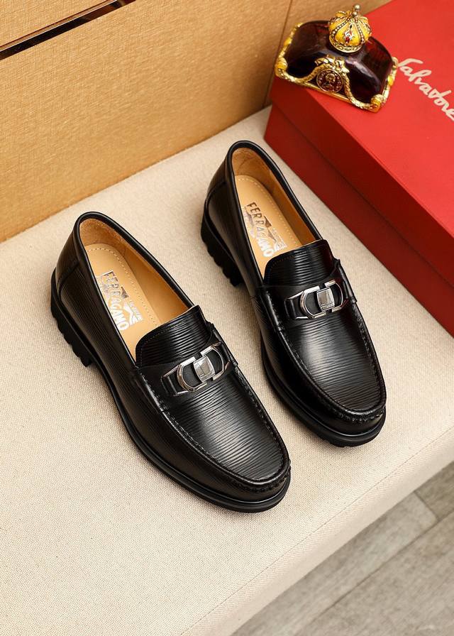 Product Trademark: Ferragamo Casual Leather Shoes True to Size: 38-44, 45-46 (Cu