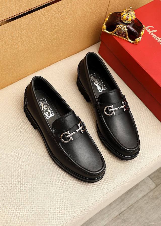 Product Trademark: Ferragamo Casual Leather Shoes True to Size: 38-44, 45-46 (Cu