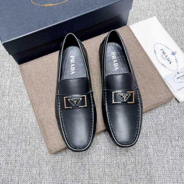 Real Price, High-end Prada Loafers, Official New Model, Popular with Italian Sup
