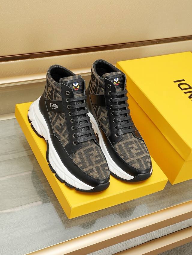 Factory price Fendi monster men's casual shoes, the latest trendy design, a glob