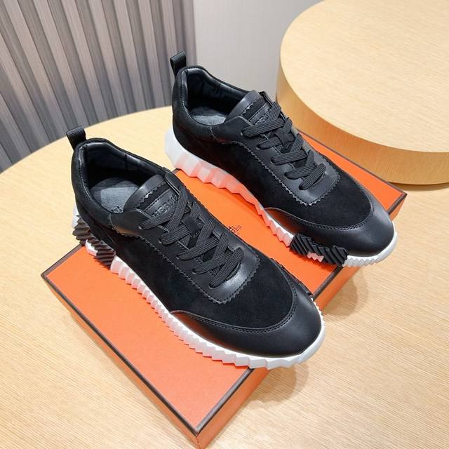 Factory direct price Hermes high-end men's fashion casual sports shoes, meticul