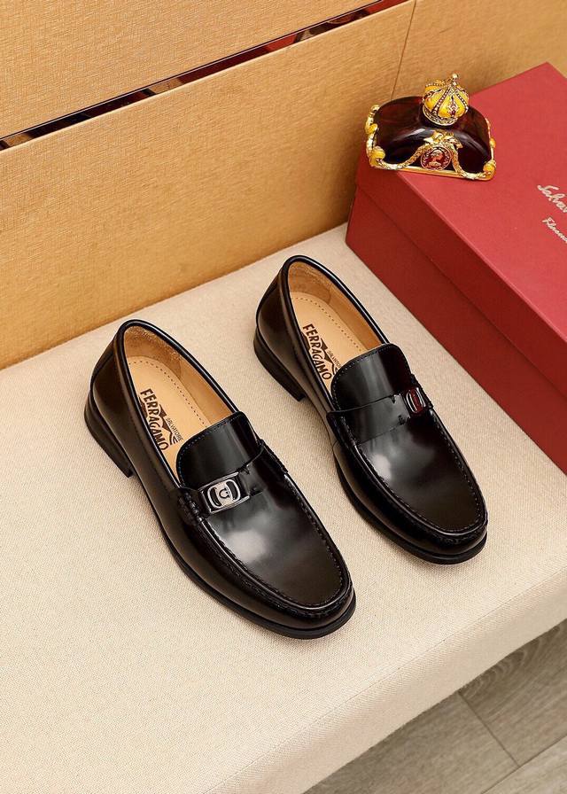 Product Trademark: Ferragamo Casual Leather Shoes True to Size: 38-44, 45 (Custo
