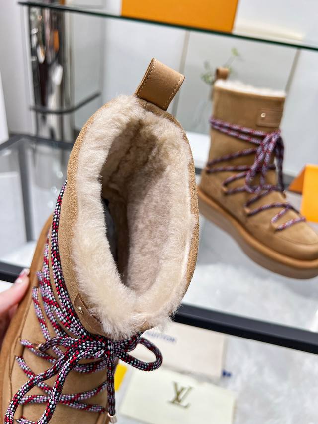 Louis Vuitton LV New Arrival Furry Snow Boots - Hot Sale! Italian imported high