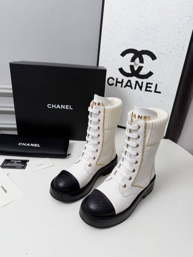 Factory Price (pp): New Autumn/Winter Chanel Ankle Boots, original mold, lace-up
