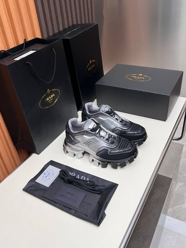 Factory Price: Prada robot, top-tier version, original cowhide mesh upper + cowh