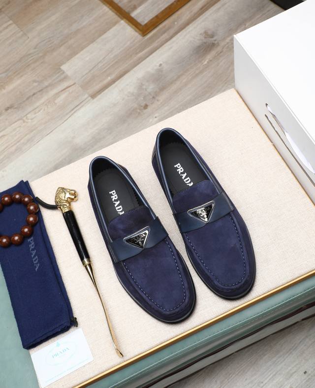 Factory Price p Water-dyed calfskin Prada high-end 2025 latest boutique formal b