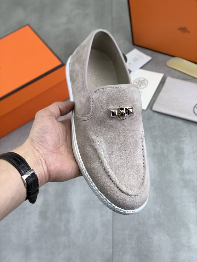 Factory price, top-tier original Hermes men's Drift Sneaker, Spring New Casual