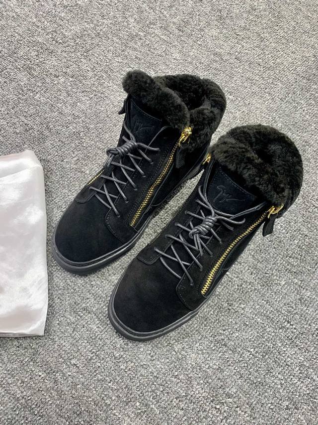 Custom-made item, real price, mid-top black, wool lining! Latest and highest qu