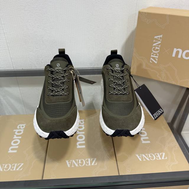 New Seasonal Zegna X Norda 003 Collaboration Sneakers. Created by Zegna and Nord