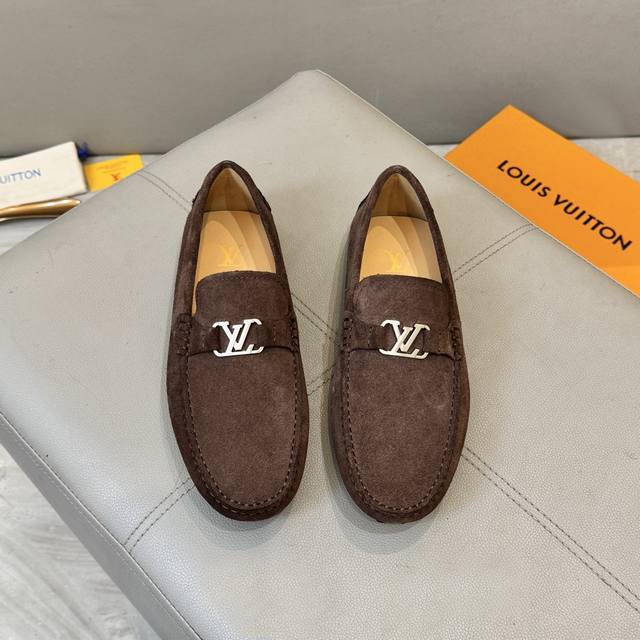 Factory direct price LV men's loafers 2025 official website synchronized market