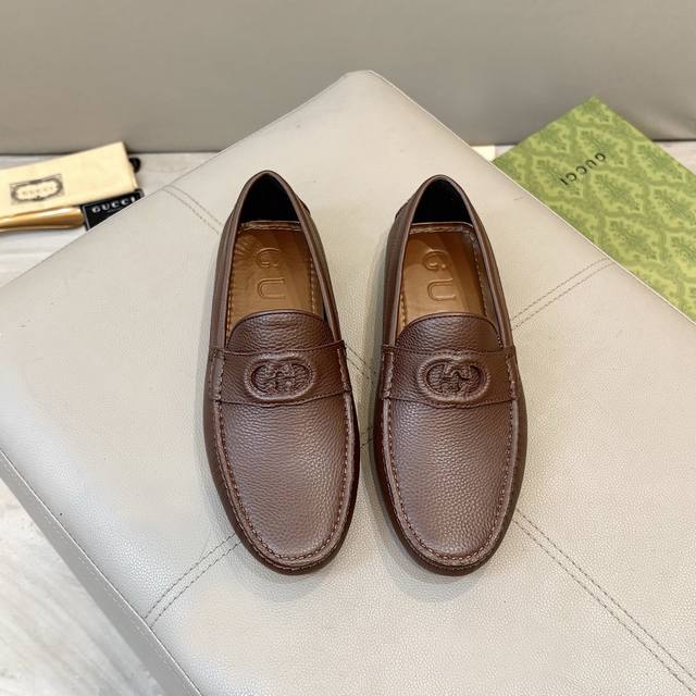 Factory direct price Gucci men's loafers 2025, official website synchronized, h