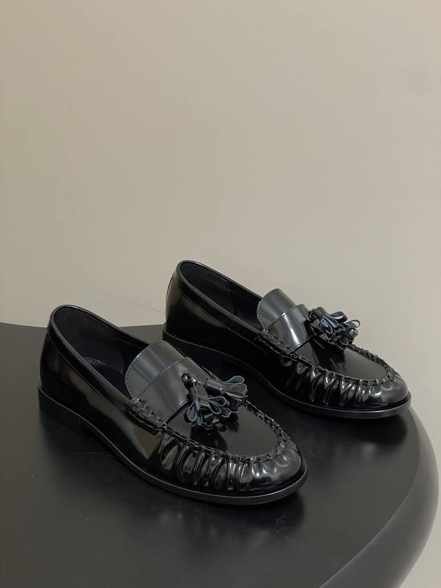 Factory Price- The Row 26Fw Spring/Summer New Retro Tassel Loafers Glossy Old Mo