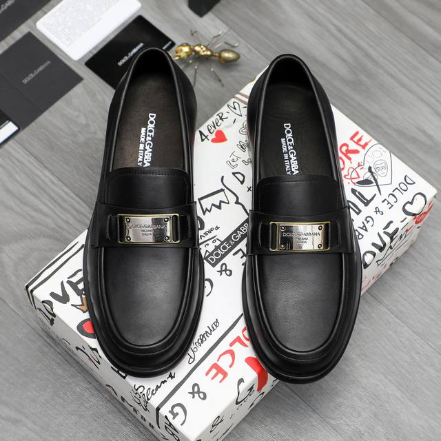 Product Trademark: Dg Dolce & Gabbana Business Slip-on Leather Shoes True to Siz