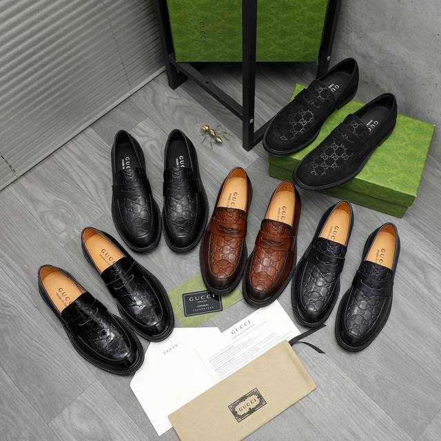 Product Trademark: Gucci Business Slip-on Leather Shoes True to Size: 38-46 38,