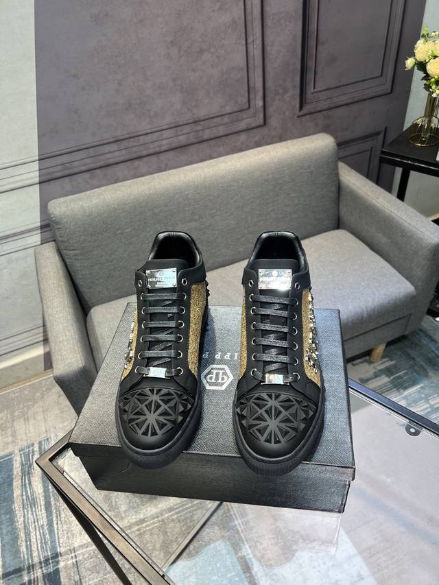 Factory direct price for men's sports shoes, original Philipp Plein high-top me