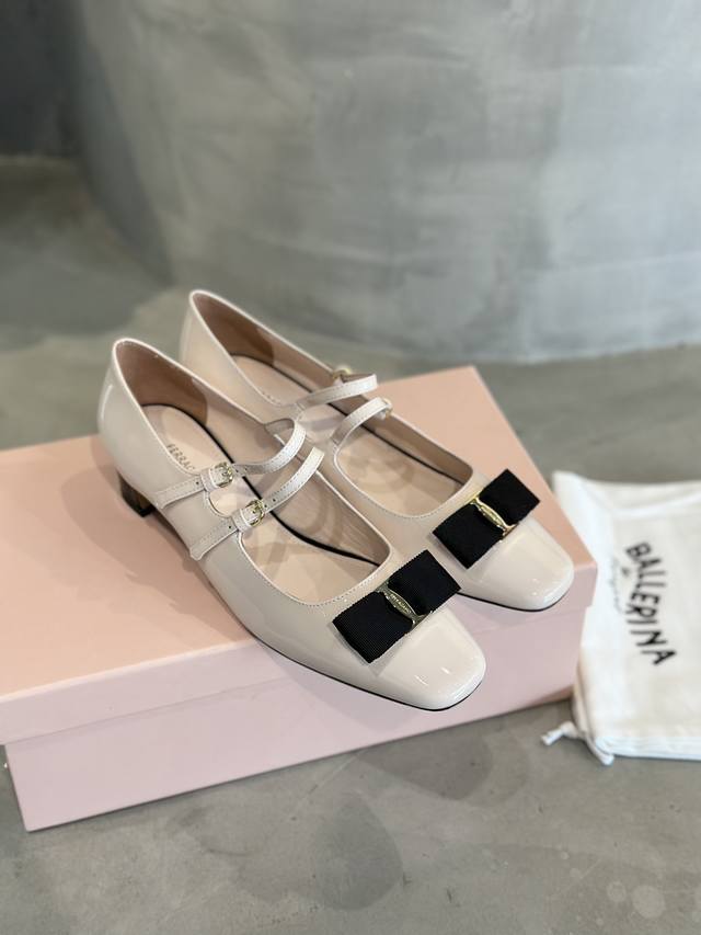 Factory price Ferraga*O Spring/Summer New Double Buckle Retro Mary Jane Shoes! F