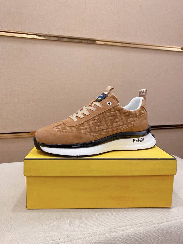 Factory direct price Fendi new high-top shoes, imported cowhide leather upper, i