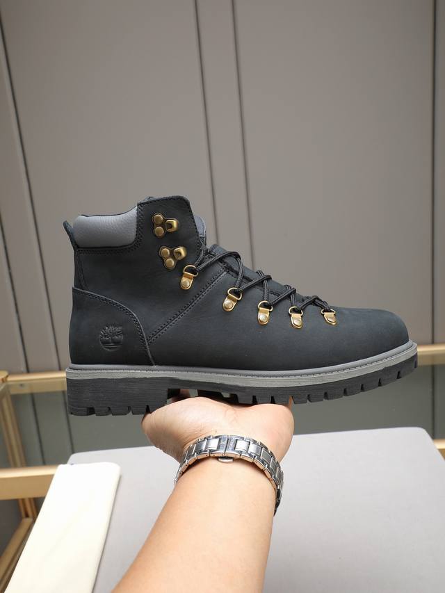 Louis Vuitton Ss25 Lv New Thick-Soled Lace-Up Men's Casual High-Top Ankle Boots.