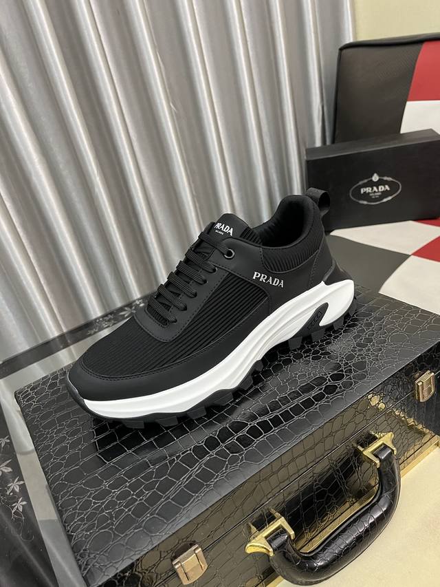 Factory Price (pp): Prada casual men's shoes, a famous Italian luxury brand. Cur