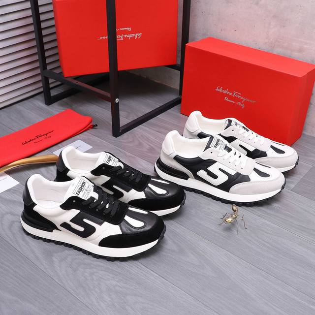 Product Trademark: Ferragamo] Casual Lace-up Men's Shoes True to Size: 38-44 Mat