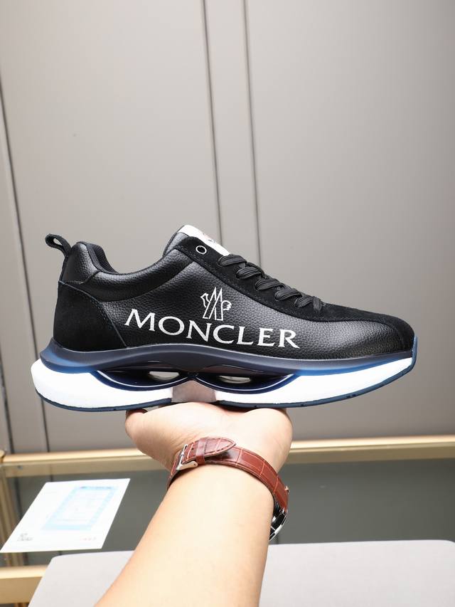 Moncler Men's Casual Sports Shoes, featuring comfortable and slip-resistant per