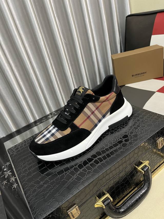 Factory Price (pp): Burberry Men's Fashionable Casual Shoes. High-quality upper