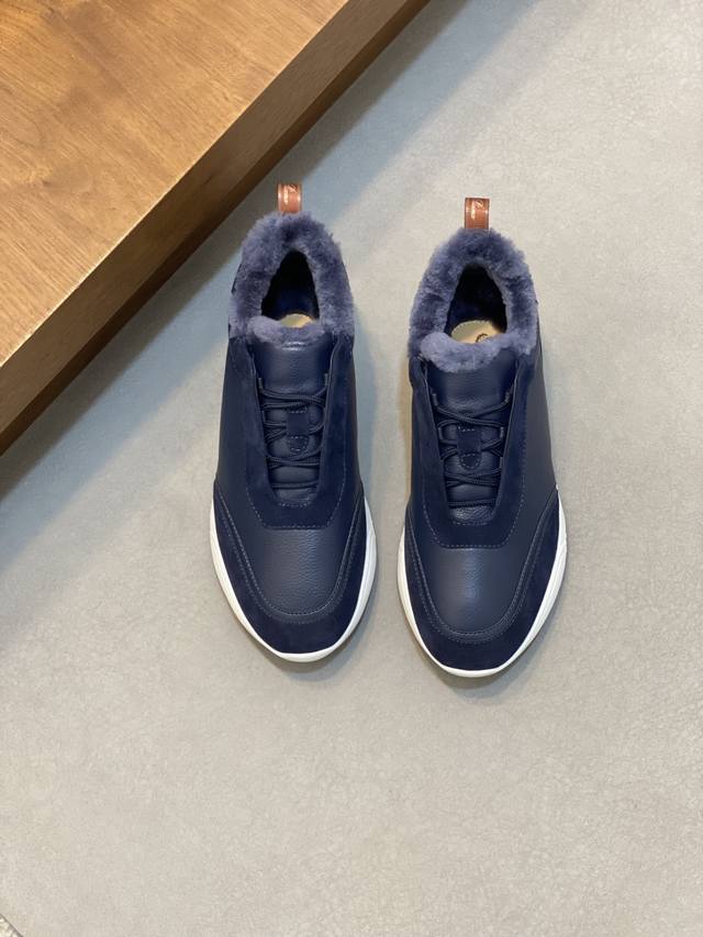 Loropiana Weekendwalk Men's Wool-Insulated Sneakers for Winter! Specially crafte