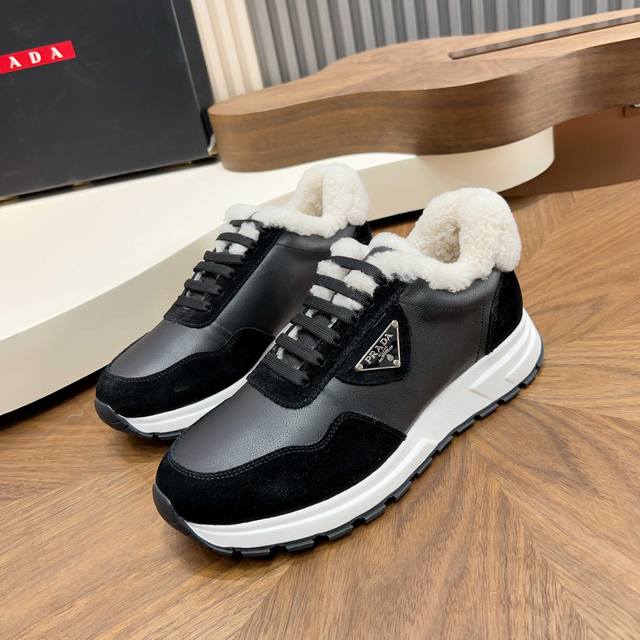 Prada Autumn/Winter Men's Lace-up Sneakers ( ) Made in Dongguan, top-quality im