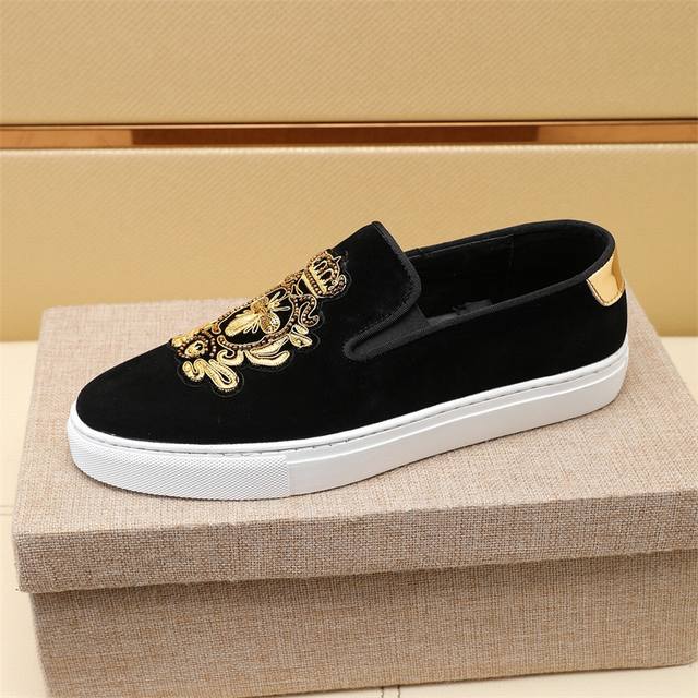 Factory direct price new Gucci slip-on loafers, low-top trendy men's shoes. The