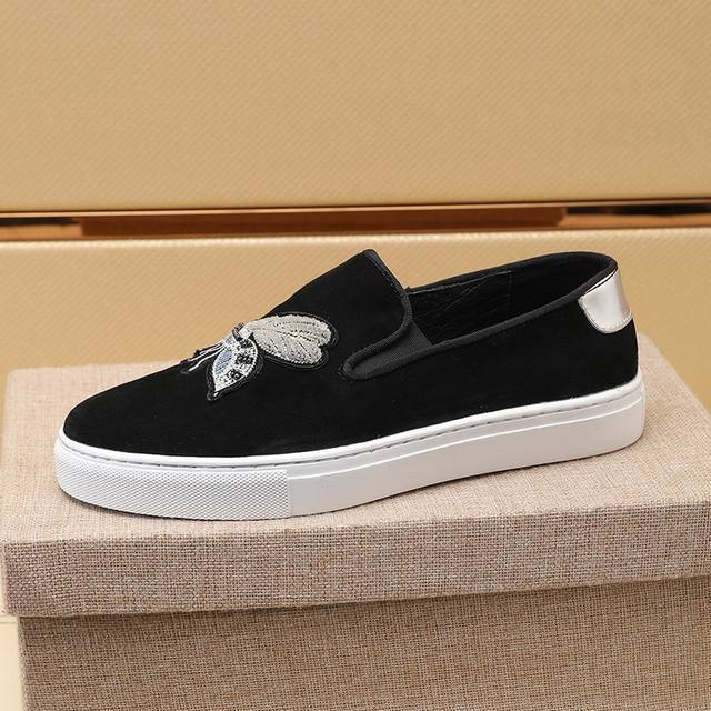 Factory direct price new Gucci slip-on loafers, Gucci low-top trendy men's shoe