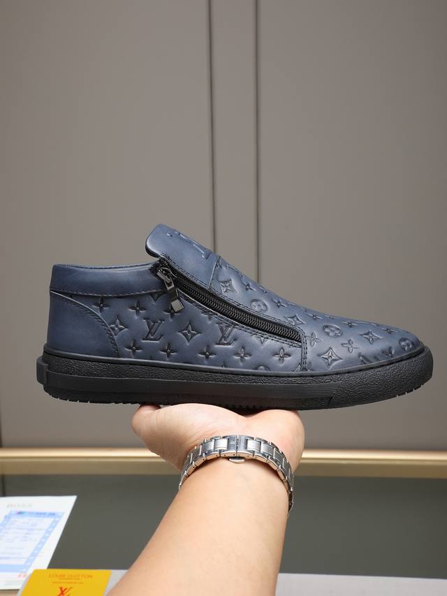 Featured style, new arrival: Louis Vuitton LV shoes. Features an imported top-g